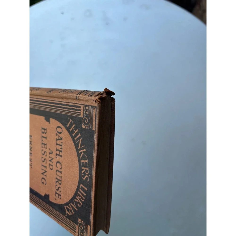 1934 Oath Curse and Blessing Ernest Crawley Thinkers Library No 40 First Edition